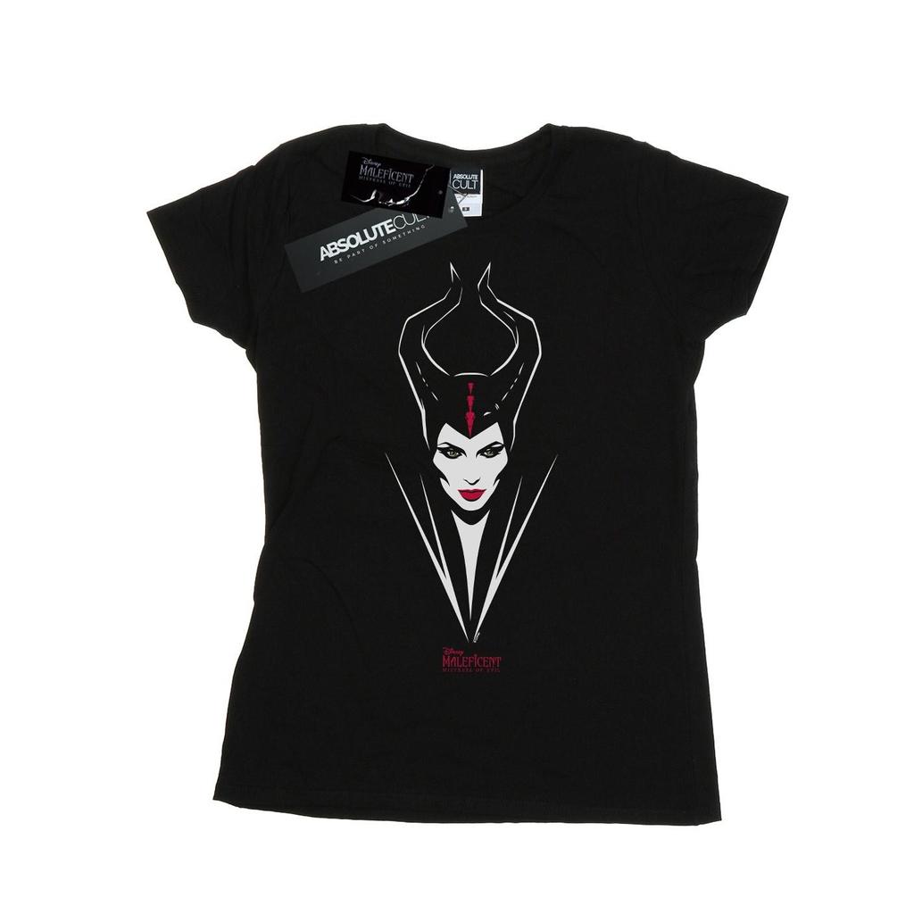 Disney Womens/Ladies Maleficent Mistress Of Evil Face Cotton T-Shirt
