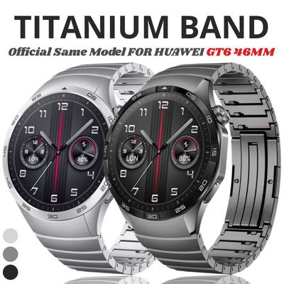 1:1 Премиальный титановый ремешок без зазоров для Huawei Watch GT6 Pro 46 мм, металлический браслет для Huawei Watch GT 6 46 мм, специализированный ремешок для часов с быстрой застежкой