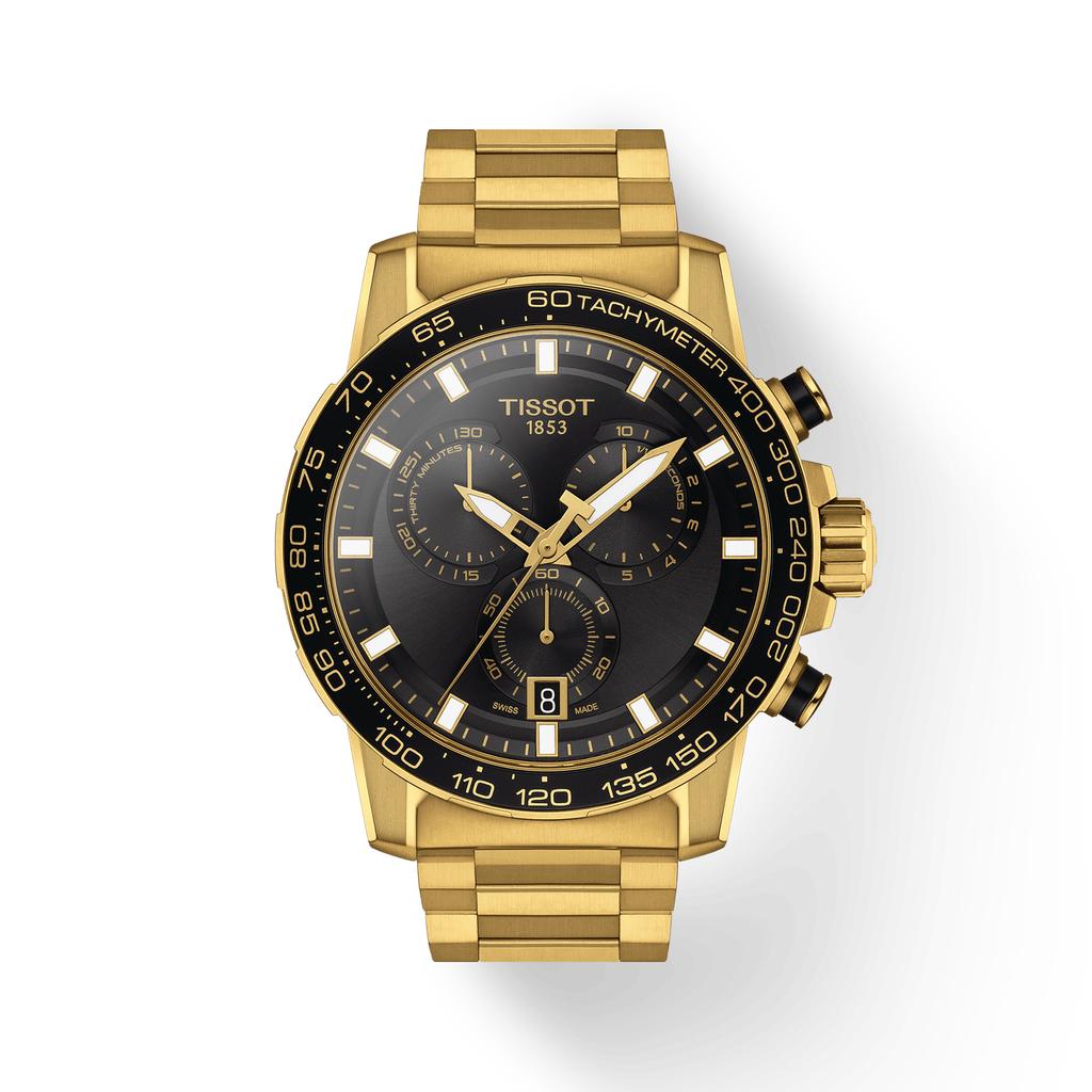 Tissot Мужские модные часы из нержавеющей стали с черным циферблатом T125.617.33.051.01