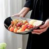 304 Stainless Steel Fruit Tray, Light Luxury Metal Household Tableware, Living Room Fruit Tray Bowl, Creative Modern Storage Pla
