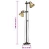Floor Lamp 2 Light Brass E27 Cast Iron