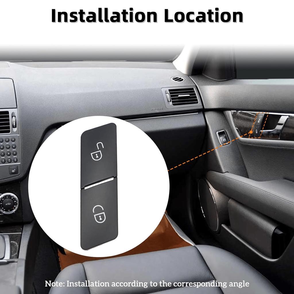 Front Door Lock Buttons Switch for Mercedes Benz C-Class E-Class GLK W204 W207 W212 W166 W176 Replace 2049058402 2049058502