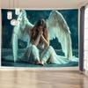 Очаровательный Элегантный Ангельский Гобелен, Декоративное Настенное Панно для Гостиной Спальни Офиса Вечеринки Домашний Декор