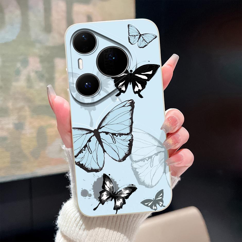 Чехол для Huawei Pura 80 Pro Plus Ultra Мультяшное Сердце Мягкий Силикон Ударопрочный Бампер Чехол для HuaweiPura80ProPlus 80Ultra Funda