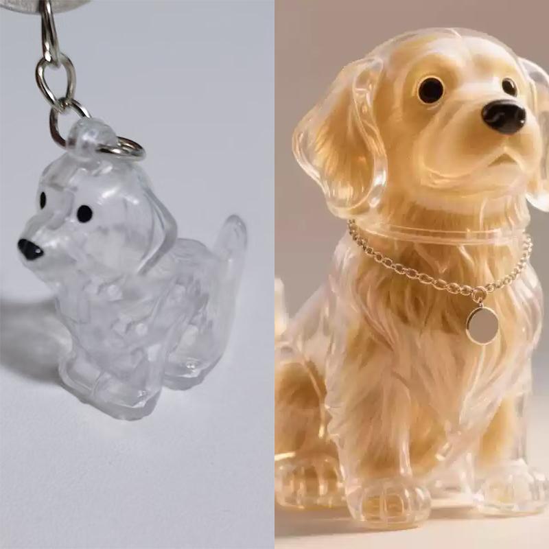 Прозрачная капсула-мемориал для щенячьей шерсти, контейнер для шерсти собаки питомца, подвеска-брелок для DIY декора, подарки для любителей домашних животных для домашнего показа