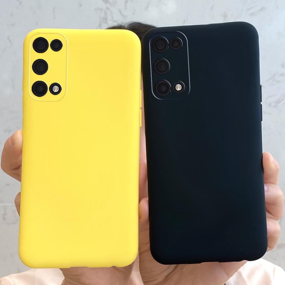 Чехол-бампер для Realme 7 5G, Чехол-обложка для Realme V5 Q2 Narzo 30 Pro 5G, Конфетные силиконовые чехлы для телефона, Мягкая обложка для Realme7 5G RMX2111, Корпус