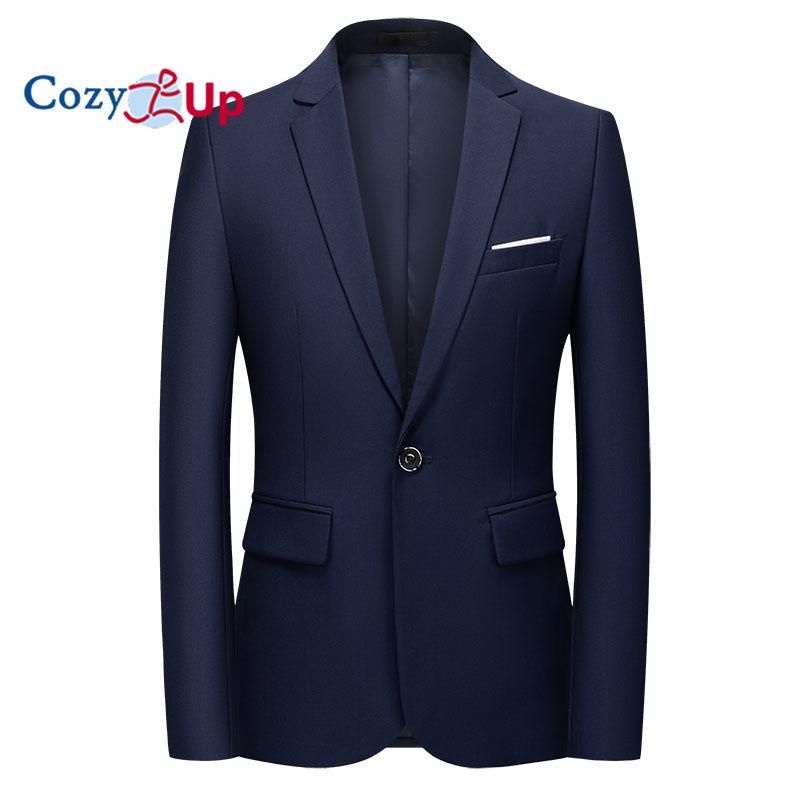 Cozy Up Мужская повседневная куртка-пиджак Slim Fit Спортивное пальто Деловой костюм Куртки на одной пуговице
