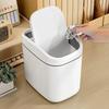 Desktop Trash Can Small Mini Garbage Can Plastic Dustbin with Shake Cover for Home Office Waste Bins Household Cleaning