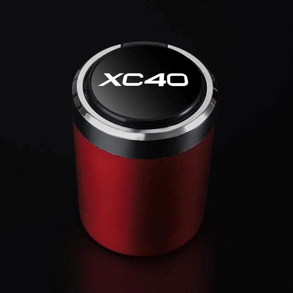 New car ashtray black mirror car ashtray push type for Volvo XC40 auto parts