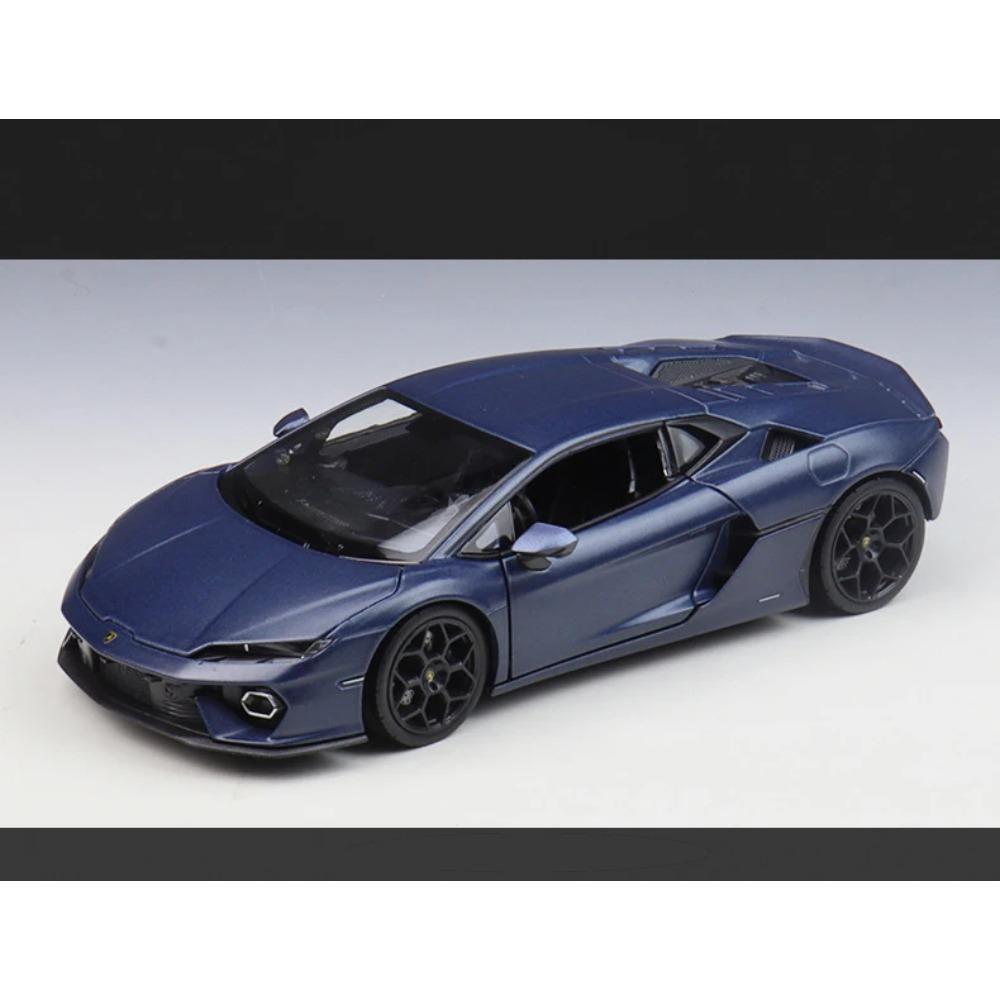 Welly 1/24 Lamborghini Temerario Металлическая модель автомобиля в масштабе Литая металлическая Статическая коллекция Детская игрушечная машинка на день рождения Транспортные средства Подарки