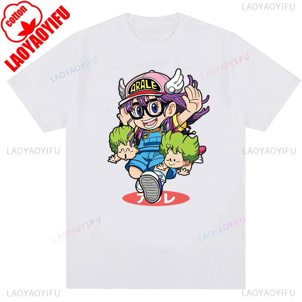 Anime DrSlump Y2k Shirts Sunmmer T Shirt Arale Designer Harajuku Graphic Clothing Female Casual Tee Cotton Tops Kawaii Clothes