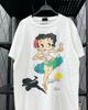 Винтажная футболка унисекс Betty Boop ‘Гавайский танец’ Ретро Белая S-4XL