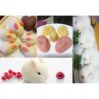 Силиконовая форма для пасхального торта Пасхальные формы в виде большого кролика и набор форм для маленького кролика для шоколада Поддоны Кухонные принадлежности для шоколада, конфет, кубиков льда
