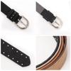 Trendy Punk Rivet Belt Luxury Design Pin Buckle Waistband Retro Trouser Dress Belts  Women Fashion
