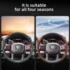 bpzsw1 Suitable for Ram Anti-Slip Buckle Segmented Suede Steering Wheel Cover for Models Such as Pickup Promaster Rampage 1500 2500 3500 4000 4500