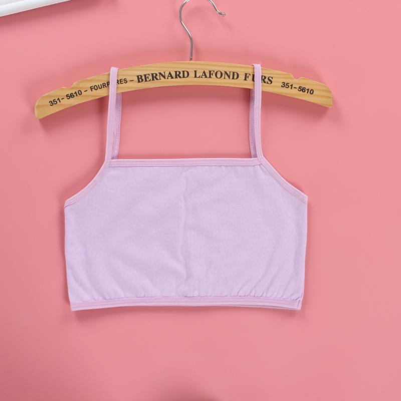 Kids Underwear Cotton Girls Tank Top Candy Color Undershirt Girls Singlet Baby Camisole 8-14Years