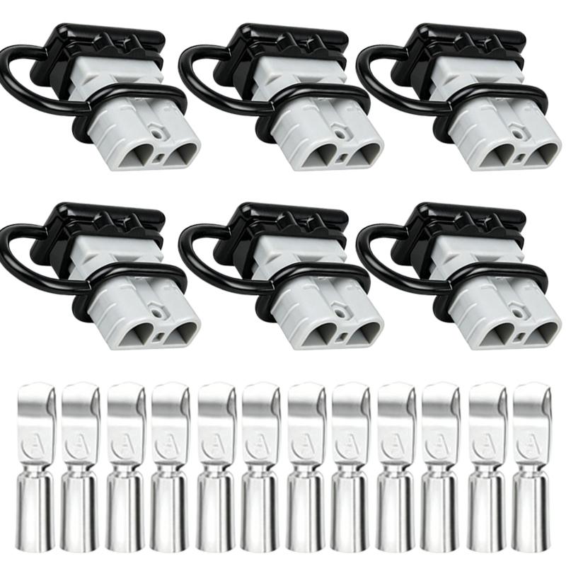 Premium 50A DC Power Connector Anderson Style Plug Fit Solar Panel RV Car Battery Charger Electric Power Tool Parts