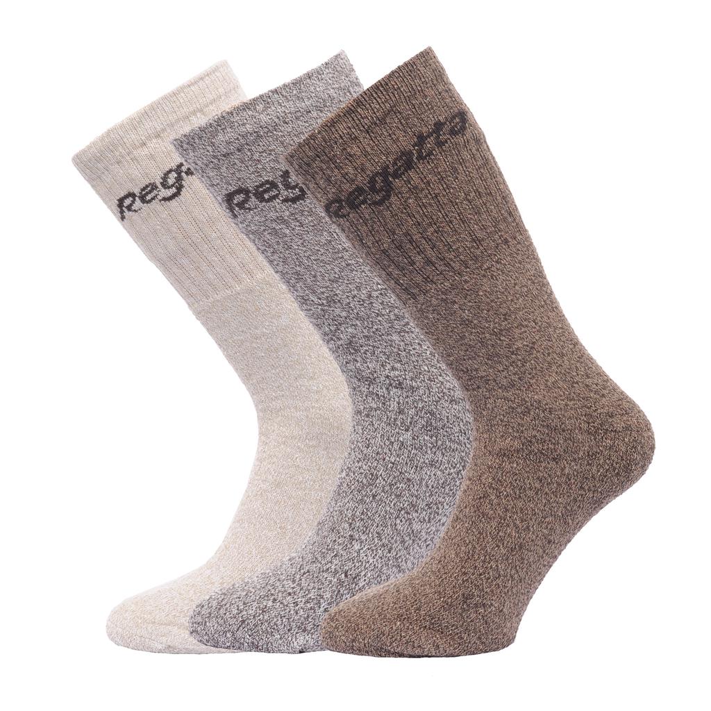 Regatta Great Outdoors Mens Cotton Rich Casual Socks (Pack Of 3)