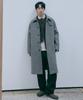 Mindbridge [Couture] Herringbone Oversized Balmacaan Long Coat