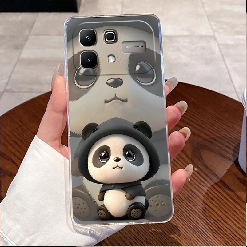 Чехол для Infinix Note 60 Pro Note60 5G Чехол X6879 X6878 Роскошный Милый Любовь Кролик Смешной Прозрачный Тонкий Мягкий ТПУ Силиконовый Чехол для Телефона