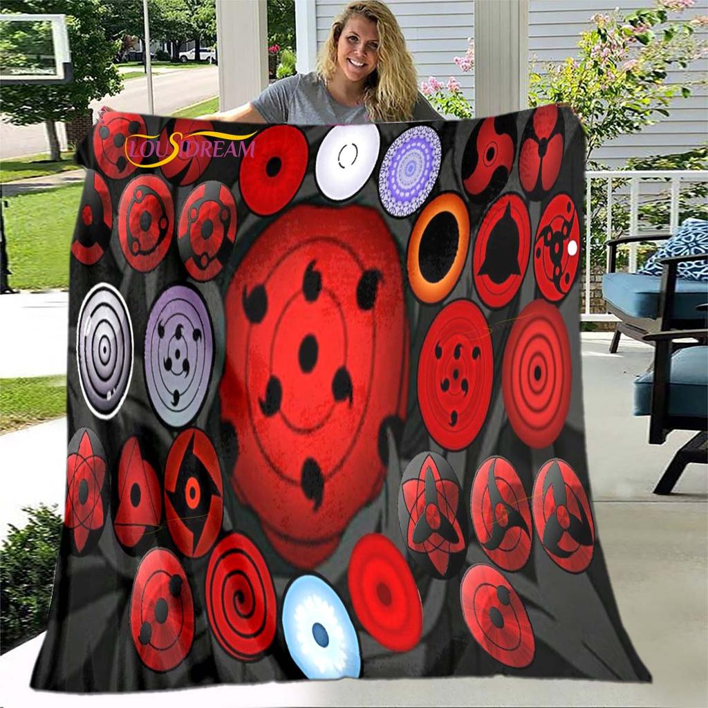 Super Clear 3D Naruto Bed Blanket Office Home Hiking Picnic Thick Quilt Fashionable Bedspread Flannel Blanket