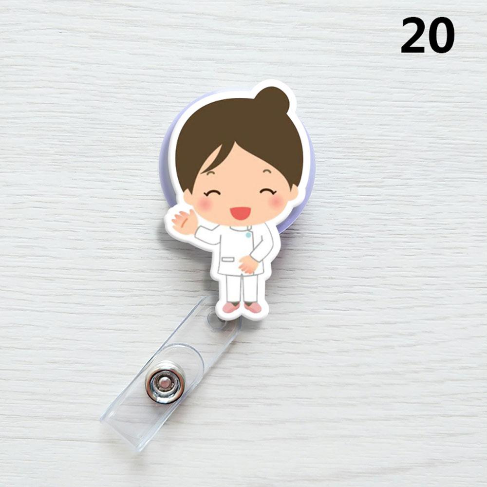 1PC Nurse ID Name Card Badge Reel Doctor Clips Name Card Holder Card Holder Clip Office Supplies Badge Holder Clip