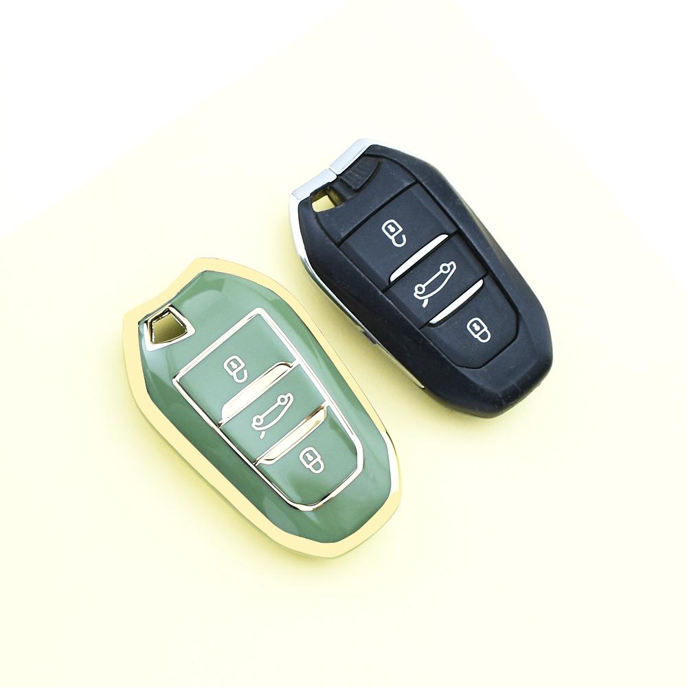 Автоматический бесключевой для Peugeot 208 3008 5008 2008 Ds5 Ds6 Ds3 Для Citroen C5 X7 ТПУ Чехол для автомобильного ключа Брелок Чехол-пульт Защитный