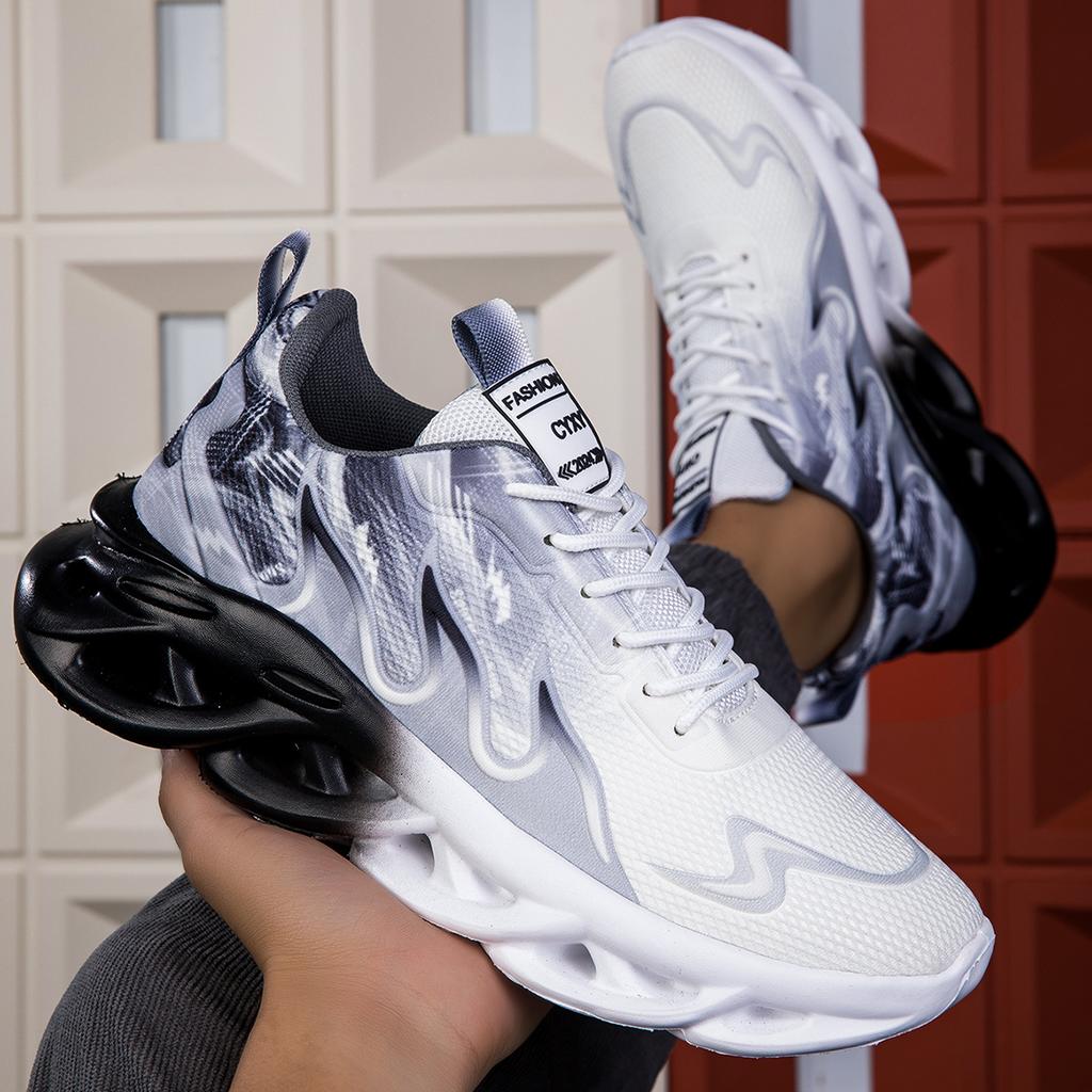 Модная беговая обувь с плоской амортизацией, удобная обувь для спортзала и пробежек, сетчатые дышащие тренировочные теннисные кроссовки для мужчин, легкие мягкие Te