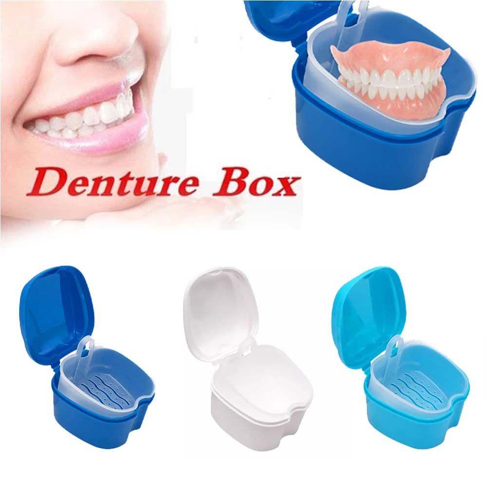Net Tooth Clean Organizer Denture Retainer Case False Teeth Storage Box Mouth Guard Container