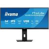 Плоский монитор - IIYAMA - XUB3493WQSU-B6 - IPS UQHD 34" - 3440 × 1440 - 21:9 - Нуар