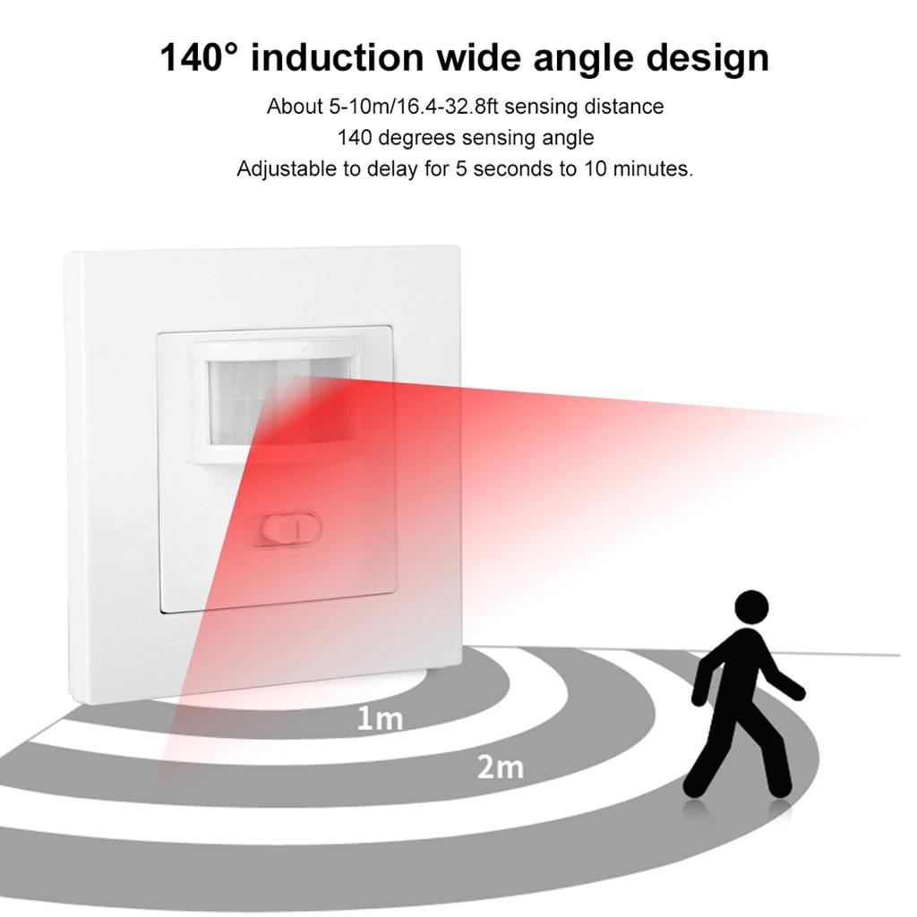 110?240В 86?Тип Мощный Инфракрасный Датчик Движения PIR Индуктивный Настенный Умный Выключатель