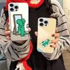 Милый Чехол для Телефона J-Jog-uman-s Динозавры Для iPhone 17 16 15 14 13 12 11 Pro Max Plus Чехол с Водной Рябью Аврора