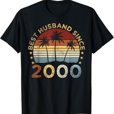 Лучший муж с 2000 года 23-я годовщина свадьбы Для него футболка