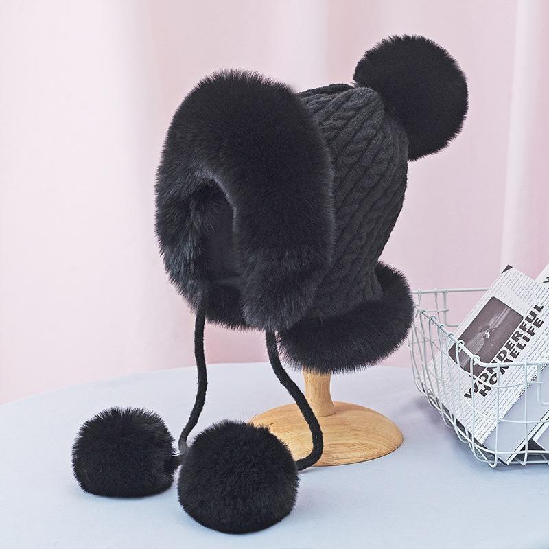 Хозяин-лавандовая шапка зимой плюс бархатные утолщенные осенние и зимние холодостойкие и теплые женские модные новые циклические шапки