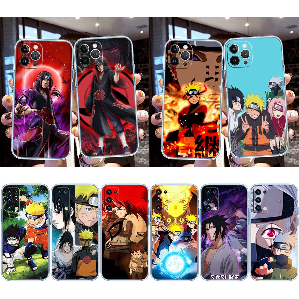 TR4 Anime Naruto Transparent Phone Case for Motorola Moto Edge 20 30 40 50 S30 Fusion Ultra Pro Neo Lite + G200 G23