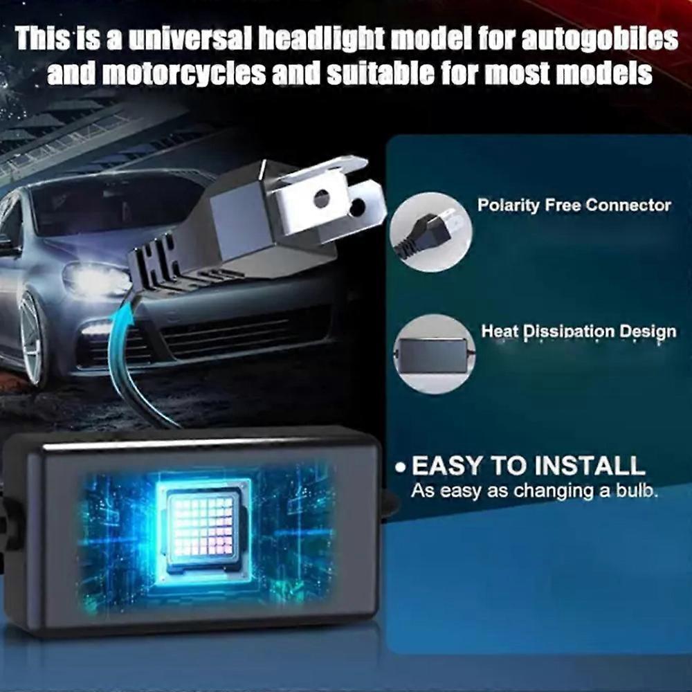 High-Power Ultra-Bright LED Lens Light(A Pair), High Low Integrated Spotlight