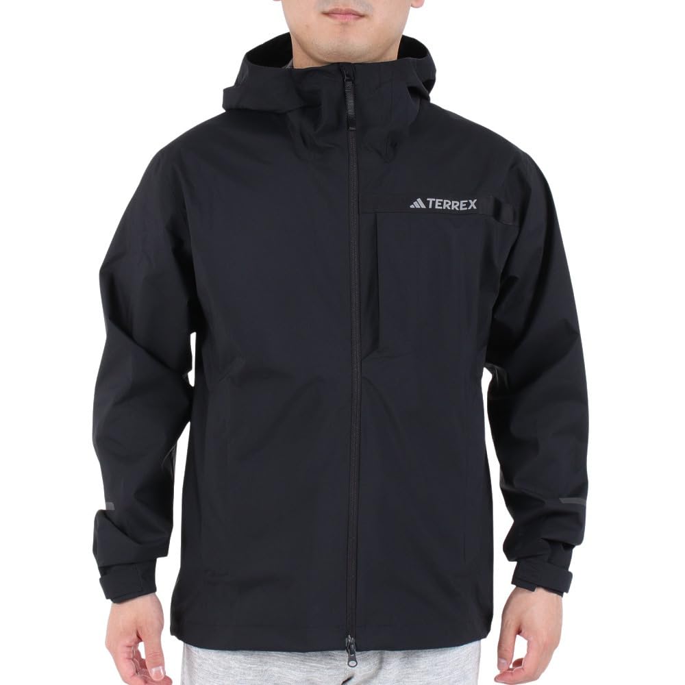 Adidas Terrex Multi RDY Дождевой Размер Дождь. 2,5-слойная куртка, DK874, мужская, черная, J/M