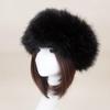 Winter Basin Hat Faux Fur Lined Hollow Top Foldable Warmth Retention Fuzzy