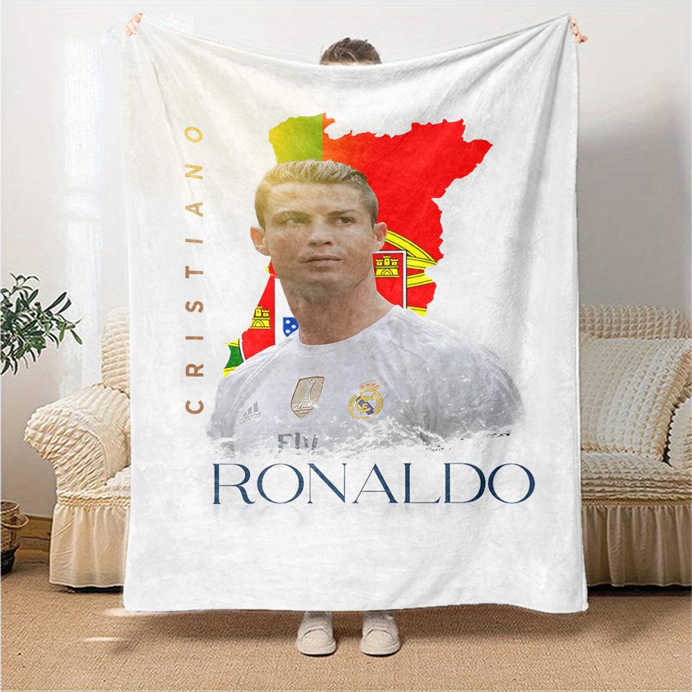 Cristiano Ronaldo Blanket Warmthful Decor Great for Office Chair Picnics Office for All Seasons Modern Style Perfect Gift for Relatives and Friends