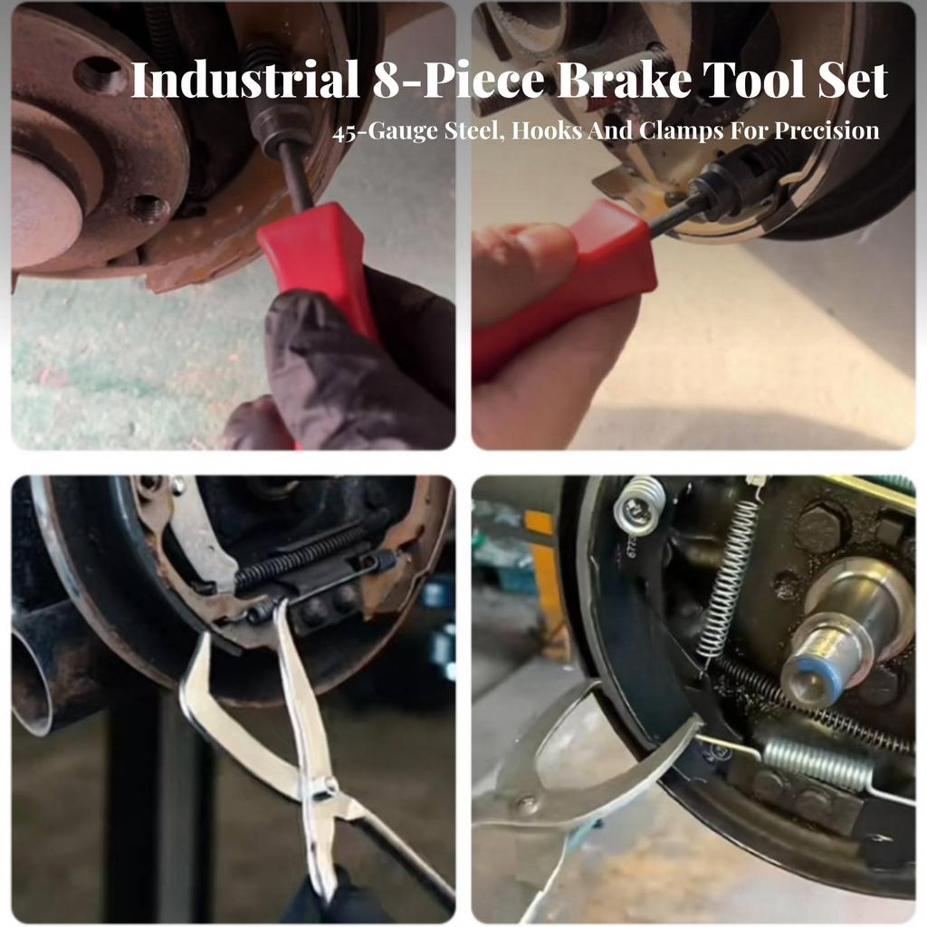 8 Pieces Drum Brake Tool Kit Heat-Treated Tools Heavy-Duty for DIYers