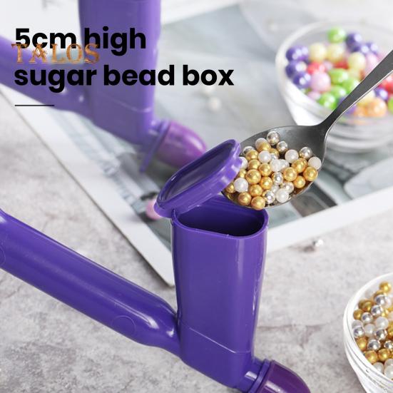 1 комплект, аппликатор из искусственного жемчуга с силиконовой насадкой 4 размеров, пищевой пластик, конфетные бусины, инструмент для украшения торта, десерта