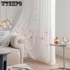 WTEMPO 2 шт. полузатеняющие оконные ширмы для гостиной, спальни, балкона, готовые шторы, дешевые солнцезащитные утолщенные белые марлевые шторы