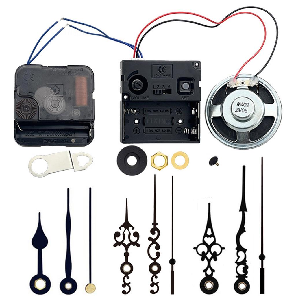 Precise 12888 Clock Movement Quartz Clock Mechanism Battery Powered Repair Part for Wall Clock with 3Set Hand Shaft