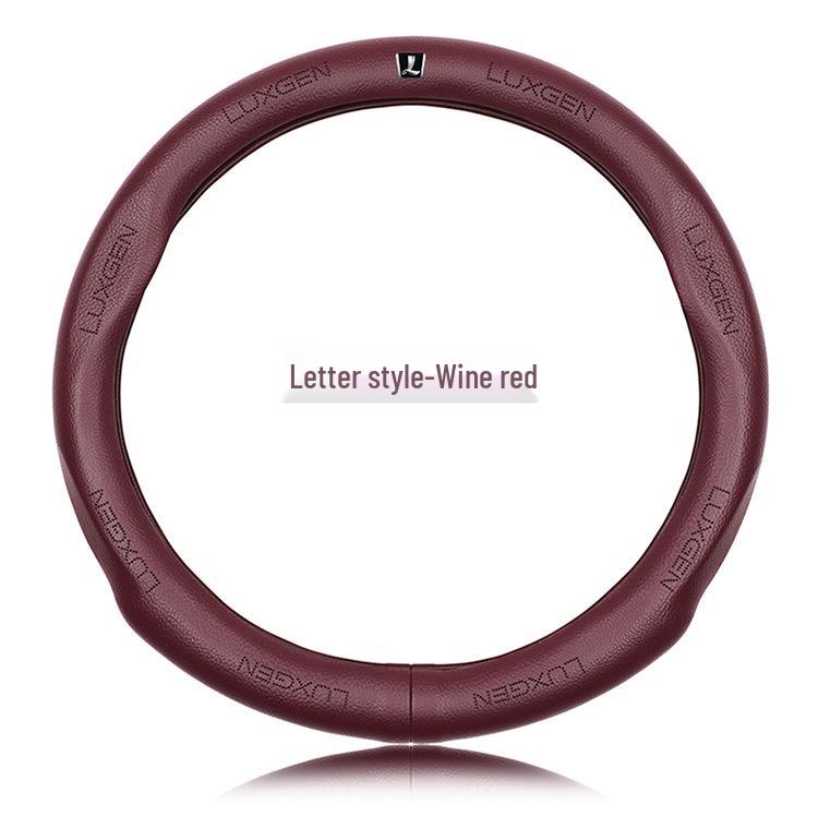 Чехол на руль из натуральной кожи Luxgen - Универсальная посадка для моделей U6, Big 7, S5, U5, 7MPV, Na 5, Rui 3