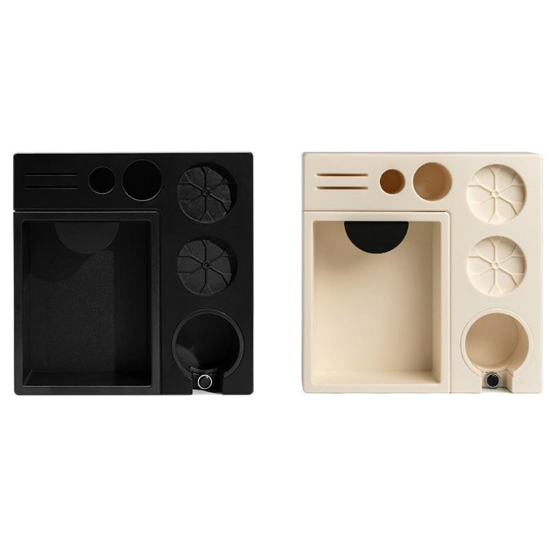 Прочная АБС-пластиковая станция для кофейных инструментов с съемным нок-боксом и эргономичной планировкой для эффективной организации процесса приготовления кофе