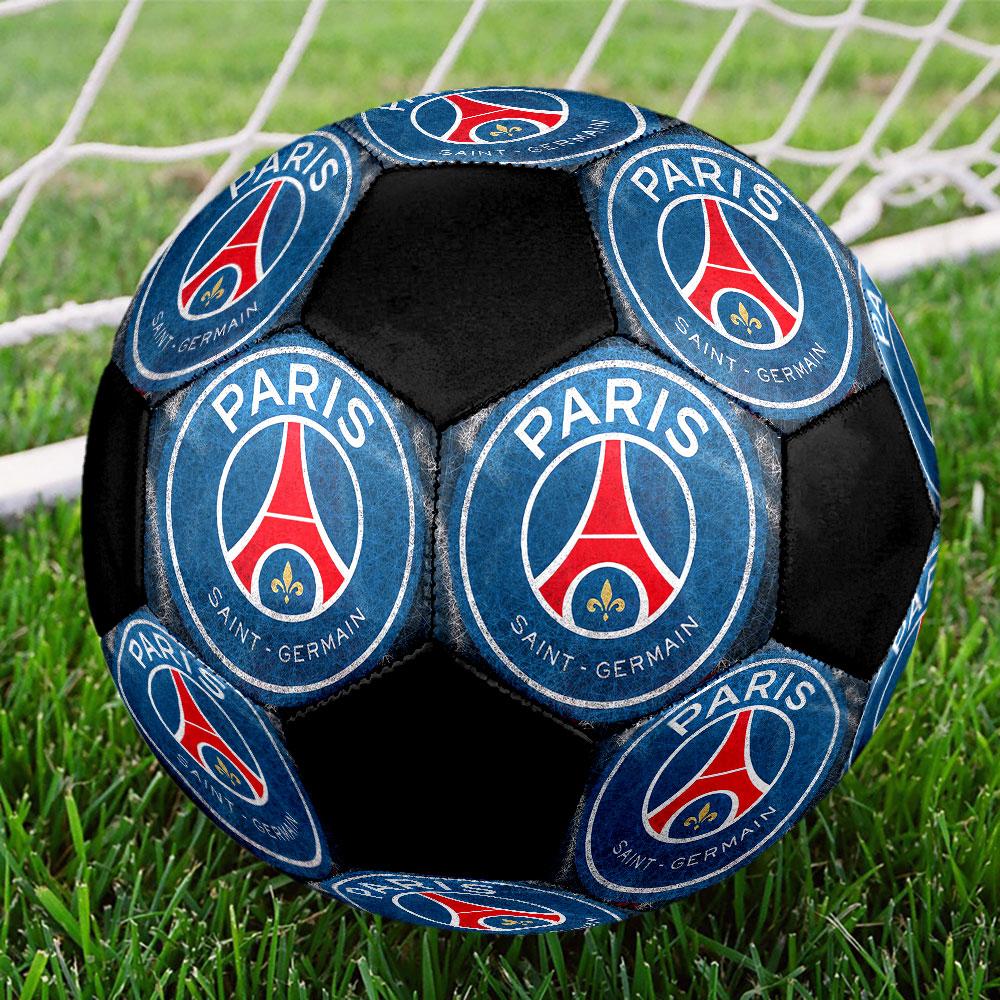 Paris Saint-Germain F.C. Soccer Ball Size 5 Colorful Machine Stitched PVC Competition Ready Durable High-Bounce