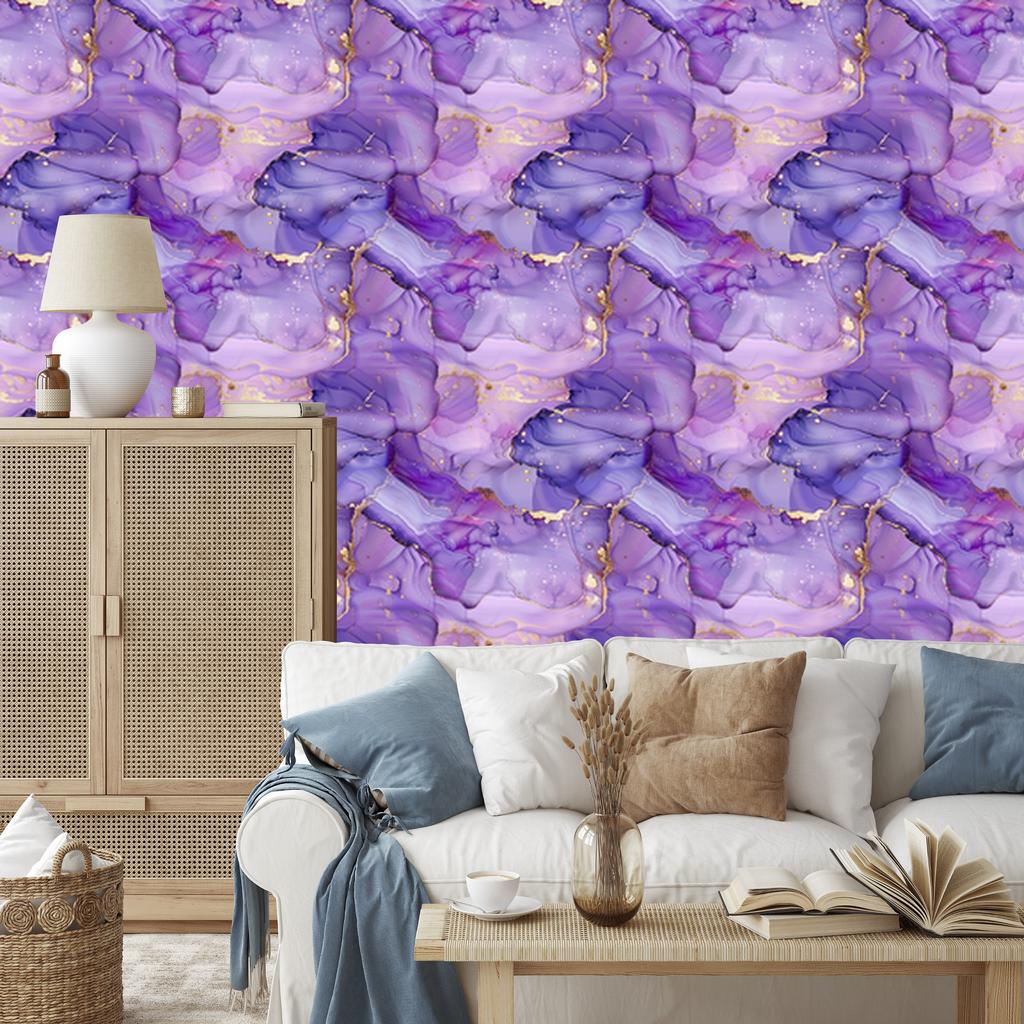 Ink Violet Wallpaper for Living Room and Bedroom 50x1000