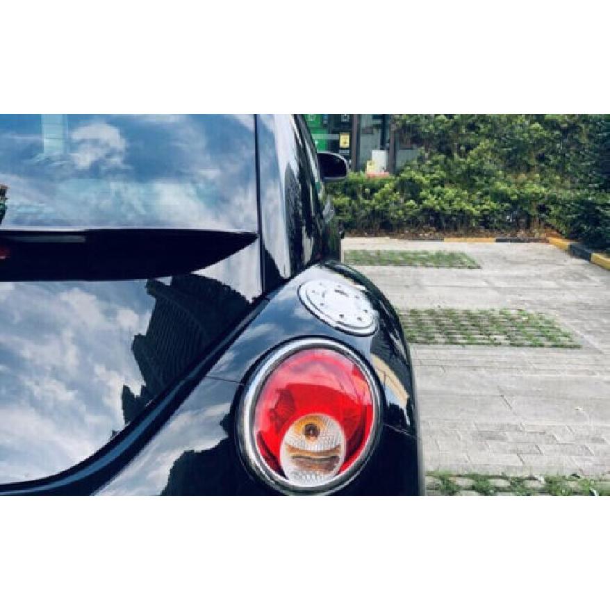 Fit For VW Beetle 2005 2006-2010 ABS Chrome Outside Fuel Oil Tank Cap Cover Trim