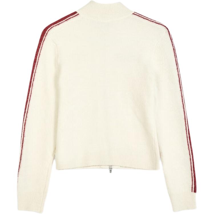 Puma Ретро Свитер Слим Простой Повседневный Воротник-стойка Спорт Длинный рукав Вязаный топ Женские топы 635719-87