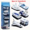 6PCS Diecast Space Toys 1:64 Scale Rocket Ship Explore Space Shuttle Toys for Kids Spaceship Rocket Toy Playset for Boy Birthday